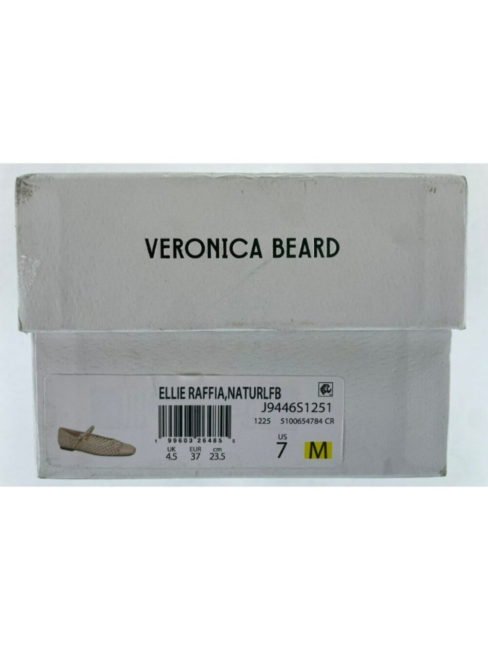 Veronica Beard Ellie Raffia Natural Beige Cute Flats Women's Size 7 MSRP$395 NEW - Picture 12 of 12